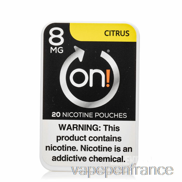 Sur! Sachets De Nicotine - Stylo Vape Agrumes 8mg